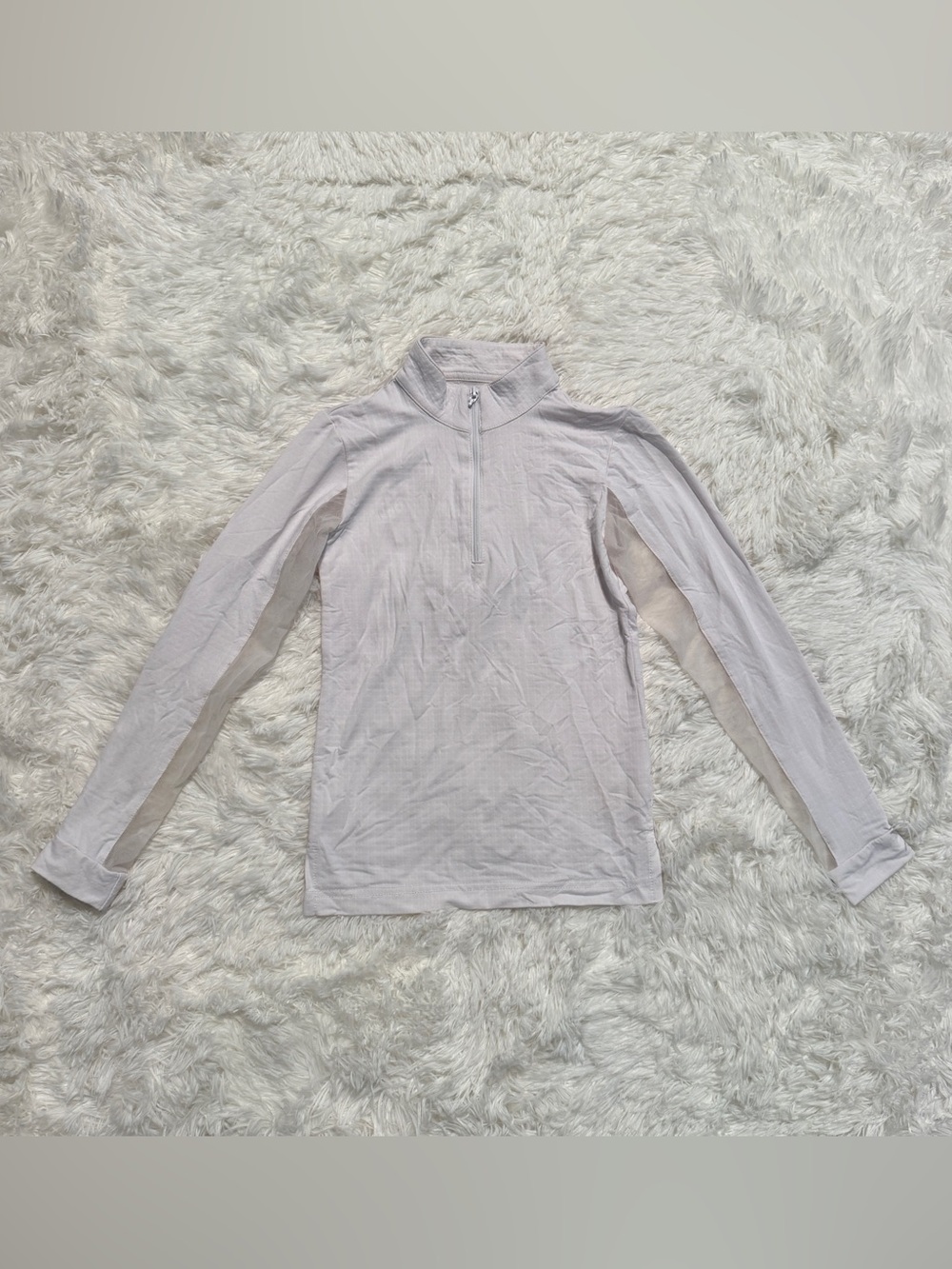 Child’s 4-6T White EIS Long Sleeve Horseback Riding Sunshirt
